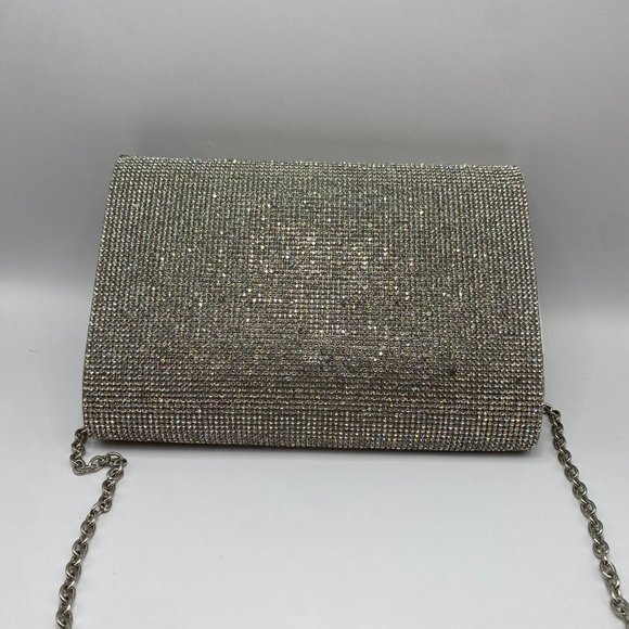 Aldo Sparkly Chain Rhinestone Bag - Picture 4 of 12